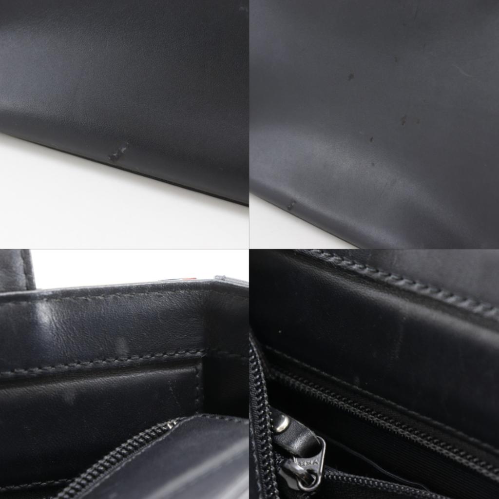 Burberry Nova Check Tote Bag Black leather/Nylon Canvas Women Used