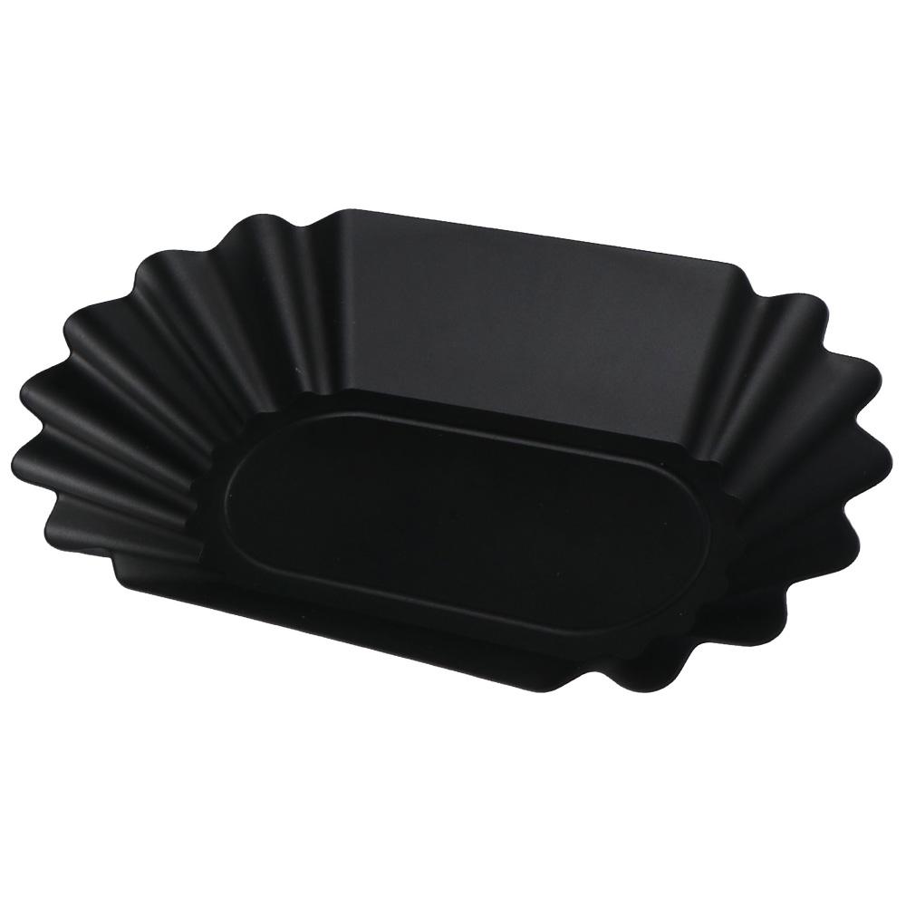 Plastový podnos na kávová zrna Černý prezentační podnos Servírovací podnos Talíř Pražená kávová zrna