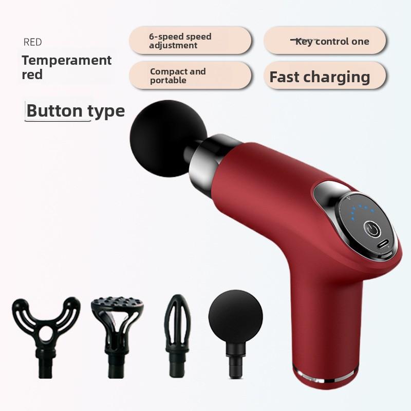 Electric Fascia Grab Massage Gun Mini Portable Men's and Women's Fitness Yoga Muscle Relaxation Cervical Massager Fascia Gun