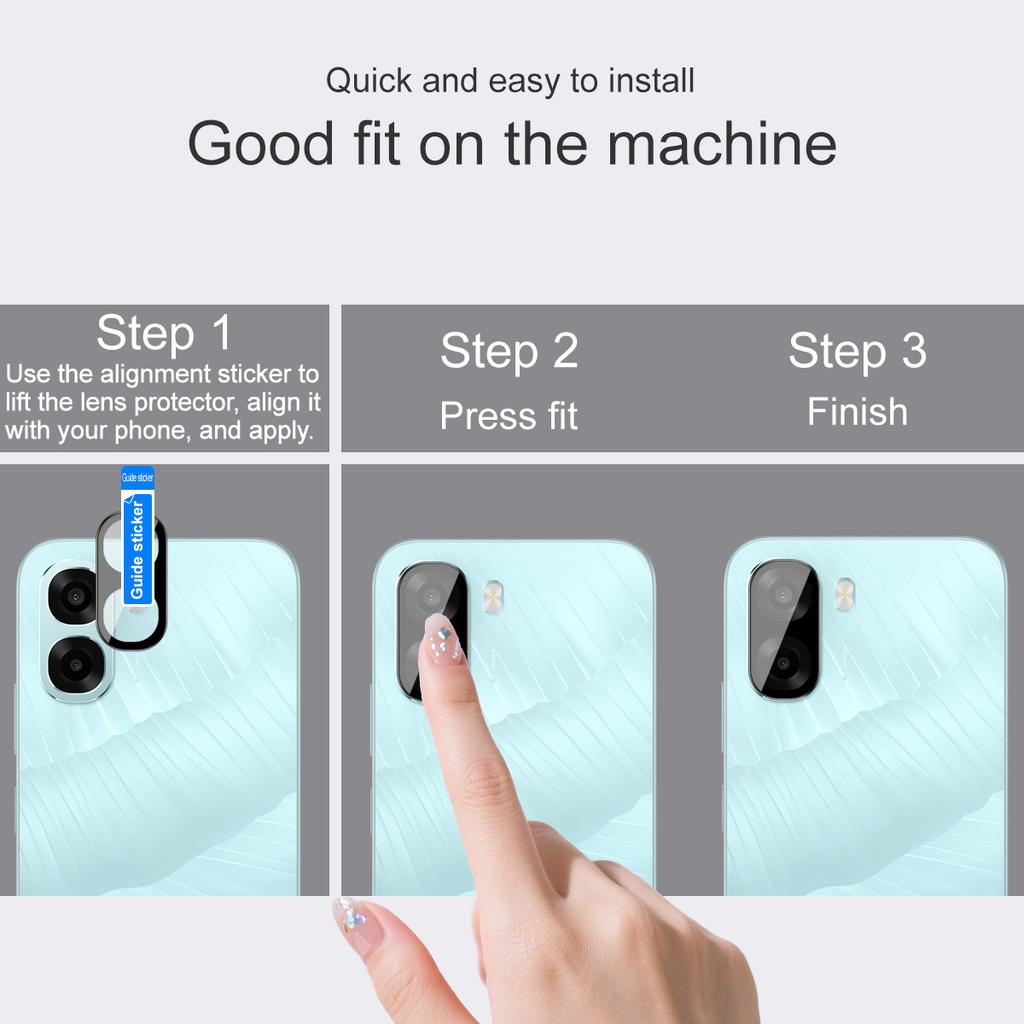 For OPPO A6x 4G 5G Glass IMAK High Definition Glass Lens Film Self-positioning Version Black Version