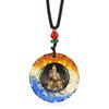Taishang Laojun Colored Glaze Bagua Pendant