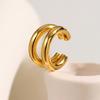 Thick Ear Cuff Earrings, Non-piercing Clip On Cartilage Earrin Stainless Steel, Fake Helix Cartilage Jewelry For Women One Piece