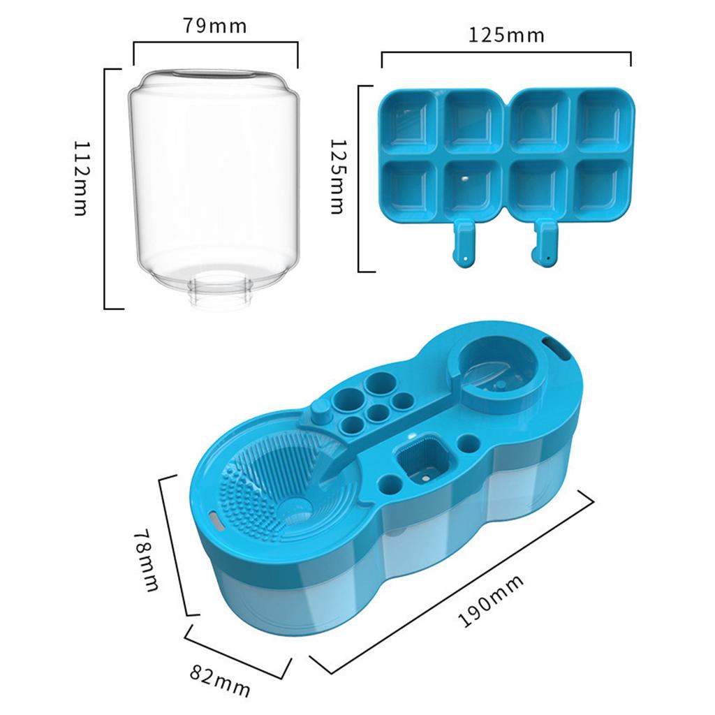 Art Brush Cleaning System Paint Brush Cleaner Tool With Large Water Tanks For Acrylic Watercolor Artists Art Studio School Home