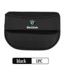 VIJT4 For Skoda Car Seat Organizer Leather Crevice Storage Box Auto Accessories Octavia Superb RAPID FABIA KAMIQ KAROQ KODIAQ YETI