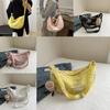 Large Capacity Summer 2024 Trendy Canvas Tote Bag Fashionable Street Style Shoulder Bag