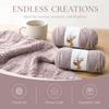 2pcs Medium Coarse Knitting Yarn Simply Soft Cotton Yarn Fashion Crochet Yarn  For Sweater