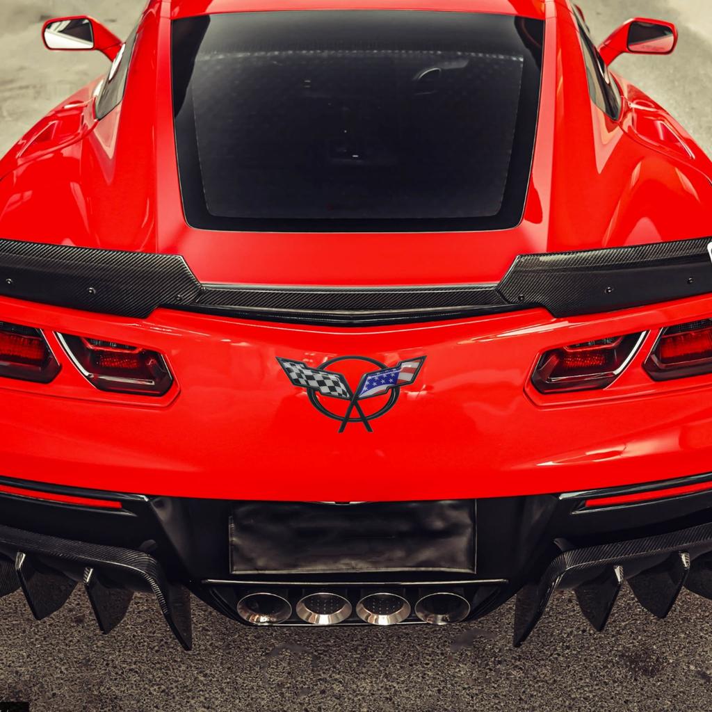 1Pc Car Front Hood/ Rear Trunk/ Side Fender Emblem Badge Sticker Decal for Corvette Camaro Cruze Malibu