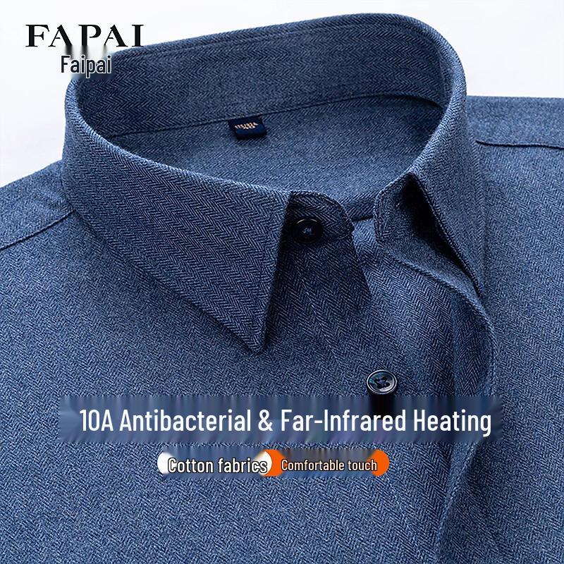 

FAPAI Men s 100% Cotton Long Sleeve Shirt 42