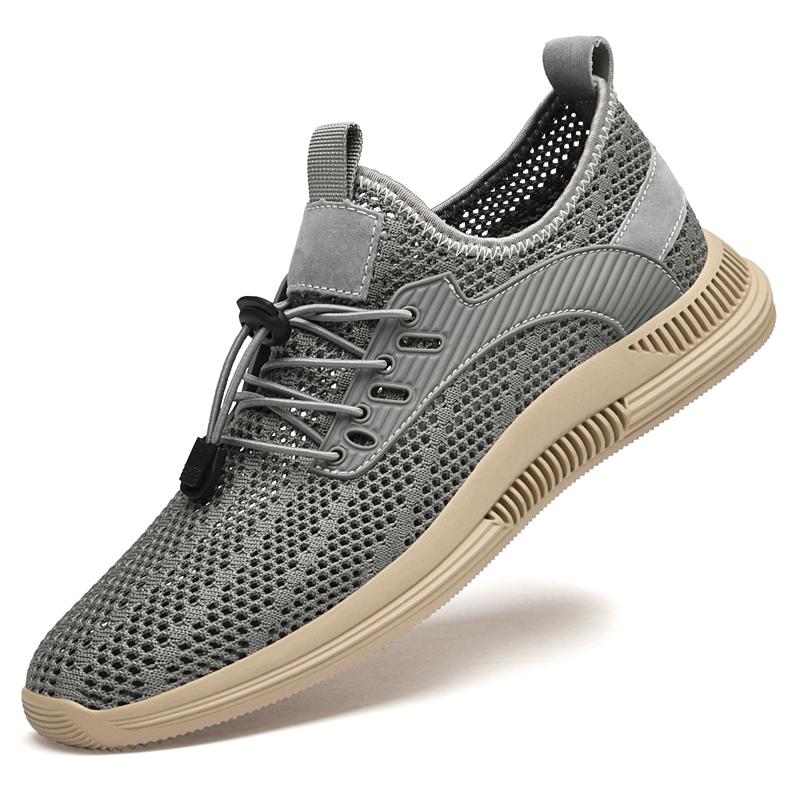 Fashion Spring Autumn Hot Selling Breathable Mesh Casual Shoes Massage Sole Men's Outdoor Hiking Shoes Men's Commuting Sports Shoes
