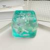 Transparent Lemon Toy Squeeze Toy, Stress Relief Jellyfish Ice Cream Reduction Soft Clear Cube Sensory for Kids Adults Reliever