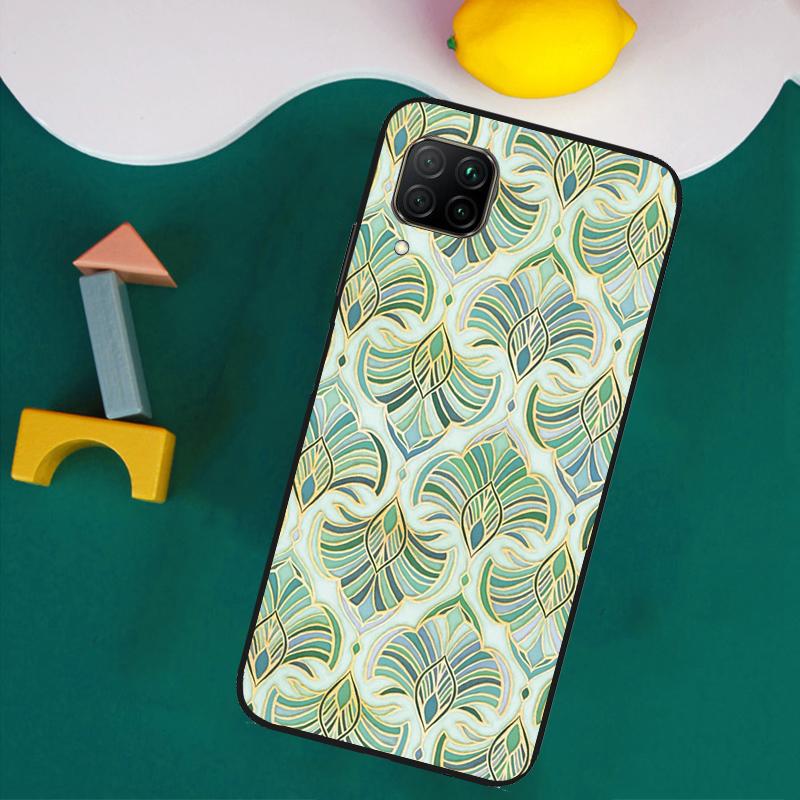 Muted Moroccan Mosaic Tiles For Huawei Nova 11i 12s 12i 8i 7i Y73 Y70 Y90 Y60 Y72 Y61 Y91 9 10 SE P30 Pro P40 Lite Case