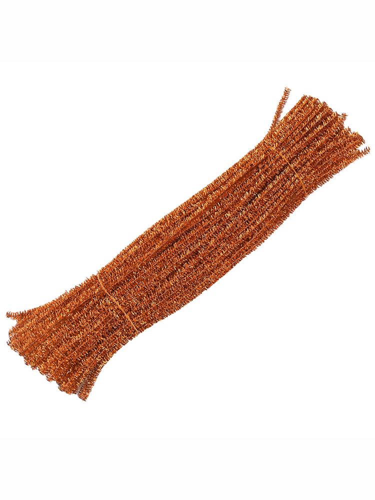 

Burst of Sparkle 100 Tinsel Sparkle Metallic Pipe Cleaners for DIY Projects помаранчевий