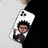Cartoon The B-Boondocks For IPhone 15 16 14 Plus 13 12 11 17 Pro Max 17 Air Black Soft Phone Cover