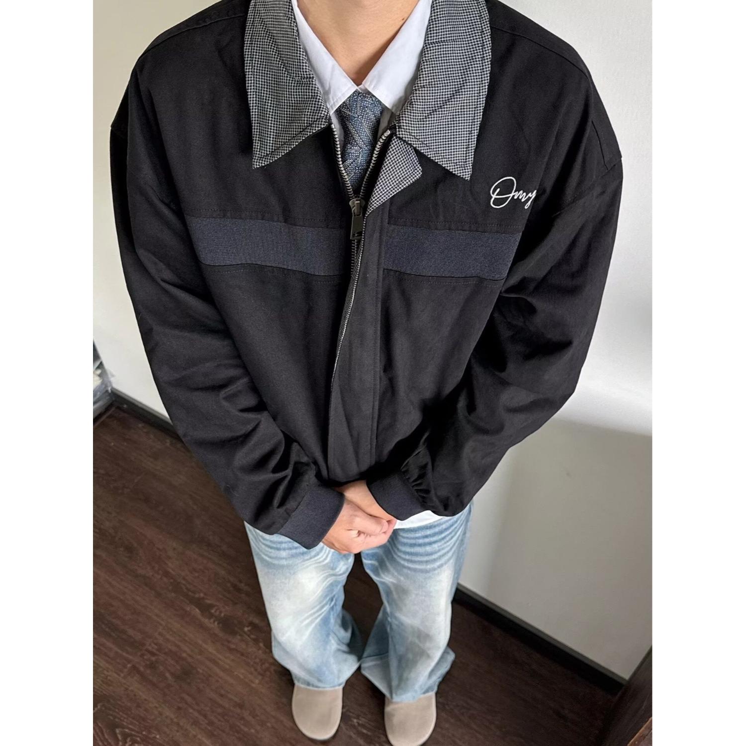 Stylish Harajuku Men s Jacket: Trendy, Simple, High-Quality Autumn/Winter Fashion. Extra Large