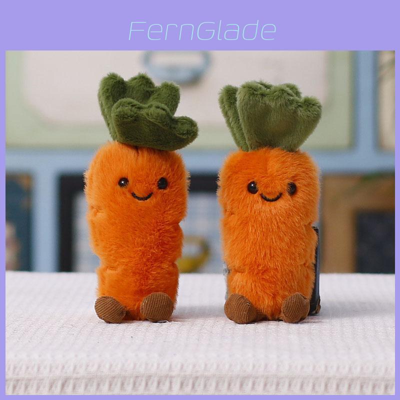 Cartoon Carrot Plush Keychain With Cute Vegetable Design For Kids And Teens