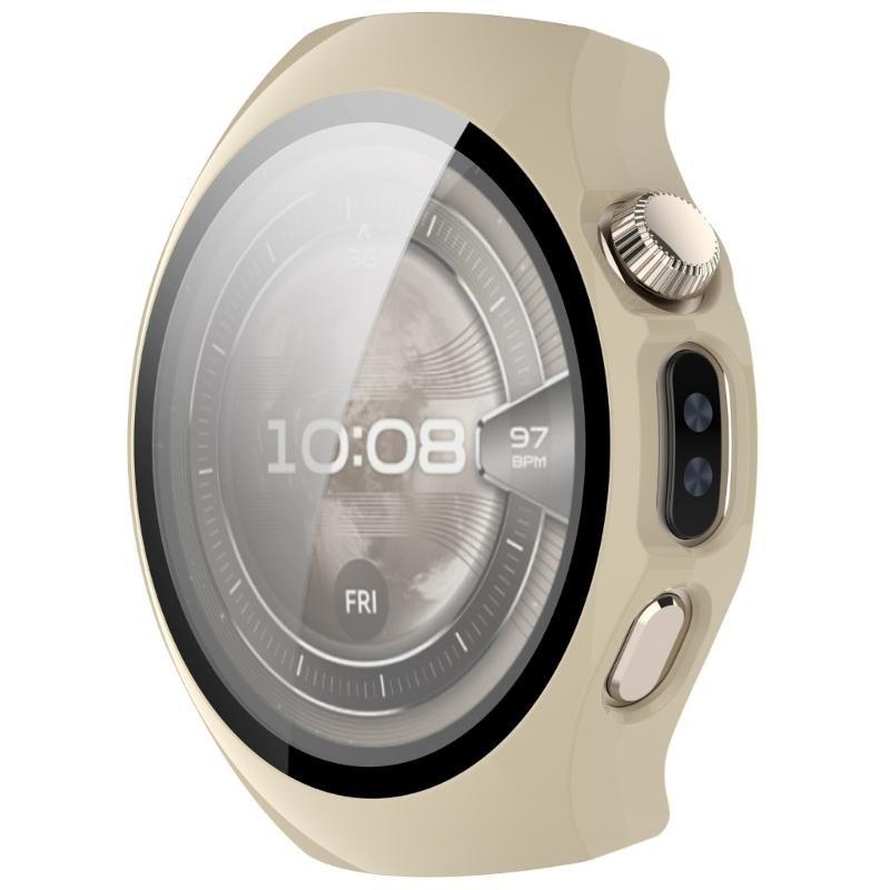 Screen Protector Film Case Shell with Tempered Glass Film for Watch 5 42mm Scratchproof Case Protective Cover