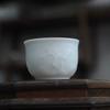 Exquisite Handmade Shadow Celadon Glaze Porcelain Teacup (Master's Cup)  Named Cup with Crackled Glaze Kung Fu Tea Set