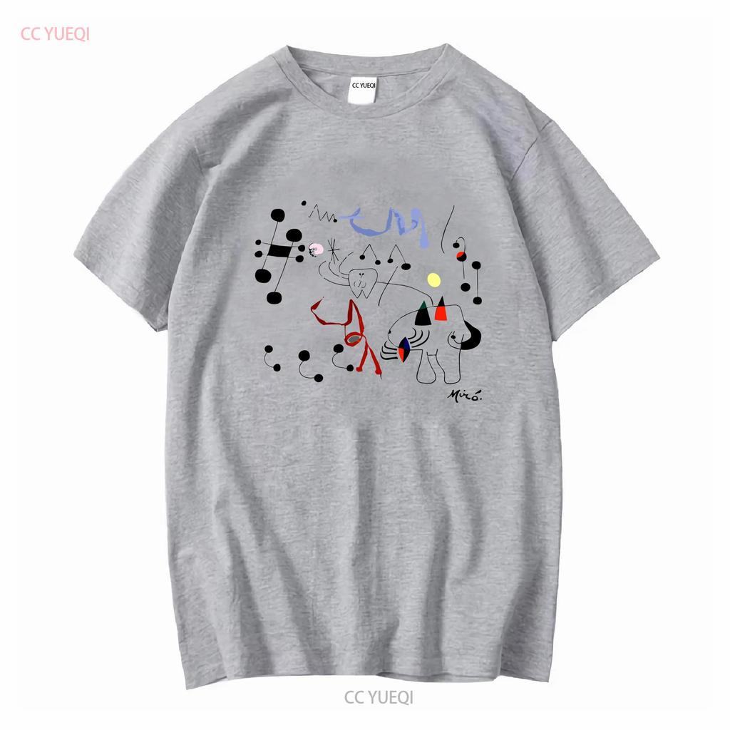 Joan Mirós Kunstwerk „Frau träumt von der Flucht“ (1945) – T-Shirt, lang- oder kurzärmelig, Vintage-Stil, gewaschen, dehnbar, stylisch