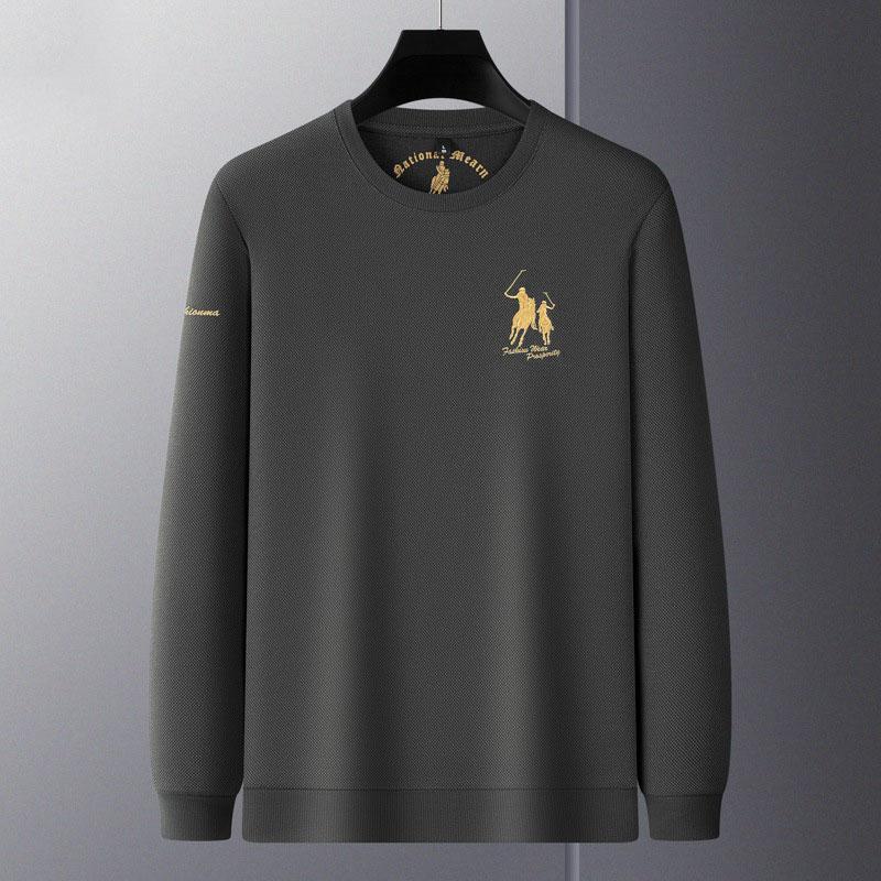 

Новый универсальный повседневный деловой свитер на весну и осень для мужчин с воротником-стойкой и длинными рукавами, повседневный свитер с капюшоном из жаккардовой вязки 4XL серый