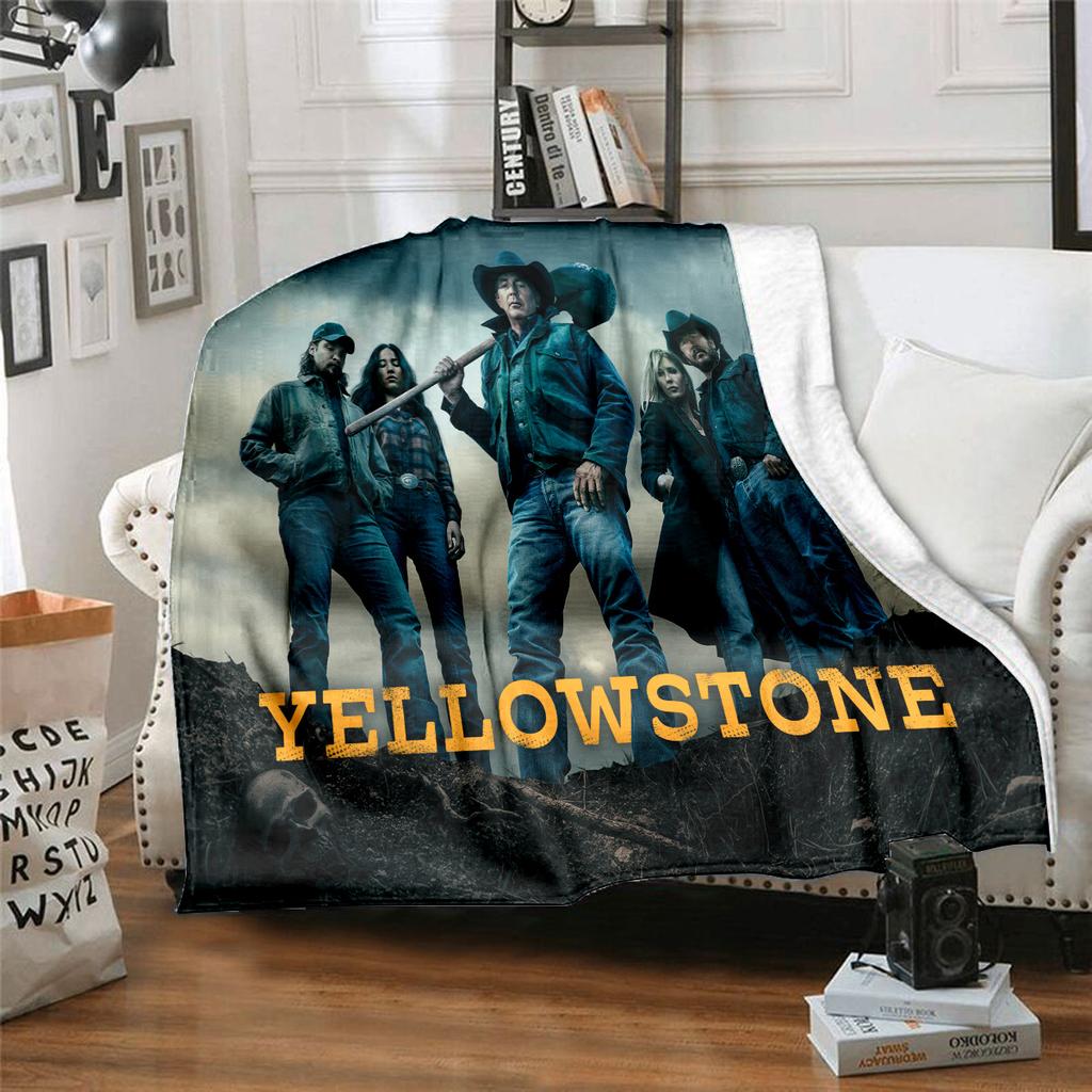Yellowstone: Western Conflict Plüschdecke Weich Bequem Ganzjahresdecke Sofa Büro Nickerchen Decke Outdoor Reise Überwurf Perfektes Geschenk