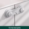 Children's Adjustable Safety Lock for Drawers, Cabinets, and Refrigerators - Anti-Pinch, Transparent, Baby-Proof Latch.