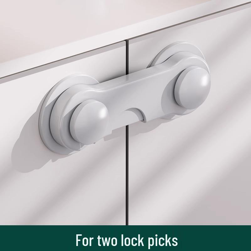 Children's Adjustable Safety Lock for Drawers, Cabinets, and Refrigerators - Anti-Pinch, Transparent, Baby-Proof Latch.