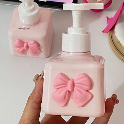 200ML Bow-Shaped Plastic Soap Dispenser Refillable Press Pump Lotion Bottle for Liquid Hand Sanitizer Shampoo In Bathroom