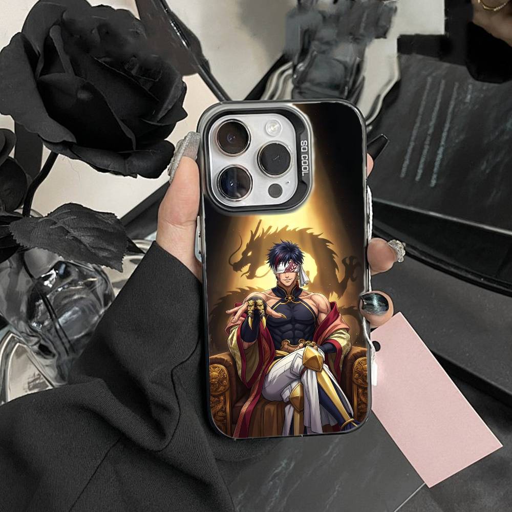 Record of Ragnarok Anime Handyhülle Für iPhone17, 16,15,14,13,12 Pro Max Schwarzes Candy Mat Stoßfestes Cover
