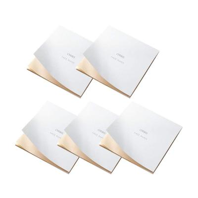 Oil Blotting Paper Large 5-Pack (30 Sheets Each) Cream Box