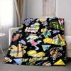 1pc Rugrats Flannel Throw Blanket - HD Printed Lightweight Soft Warm All-Season Blanket for Sofa, Bed,