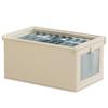 Oxford Cloth Wardrobe Storage Box with Lid and Transparent Window