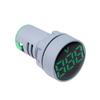 AC30-500V Voltmeter Square / Round Panel LED Digital Display Volt Meter AC 220V 22mm Opening Diameter Mini Voltage Tester Gauge