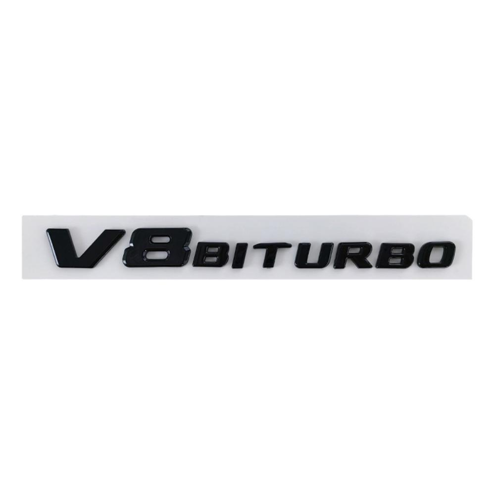 

3D автомобильная табличка на крыло V8 BITURBO эмблема наклейки логотип для W463 W222 W204 W205 CLS W218 C63S W213 W212 значок наклейка аксессуары Flat чёрный