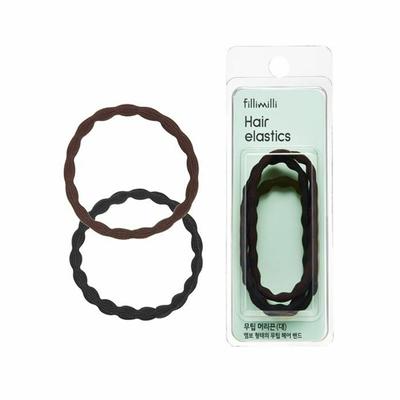 Hair Elastics (L) Black/Brown 3P N