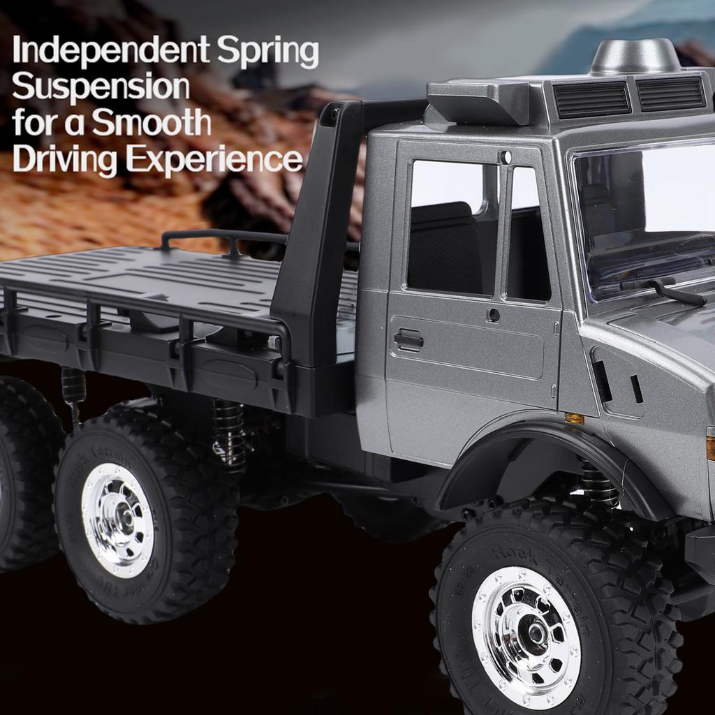 Remote Control Truck, 1 18 Scale 6WD All Terrain RC Car, 2.4GHz Off Road Vehicle with LED Lights for Outdoor Adventure