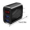 18W Fast Charging USB Charger Digital Display Quick Charging Adapter Cellphone Wall Charger Adapter Fast Charging