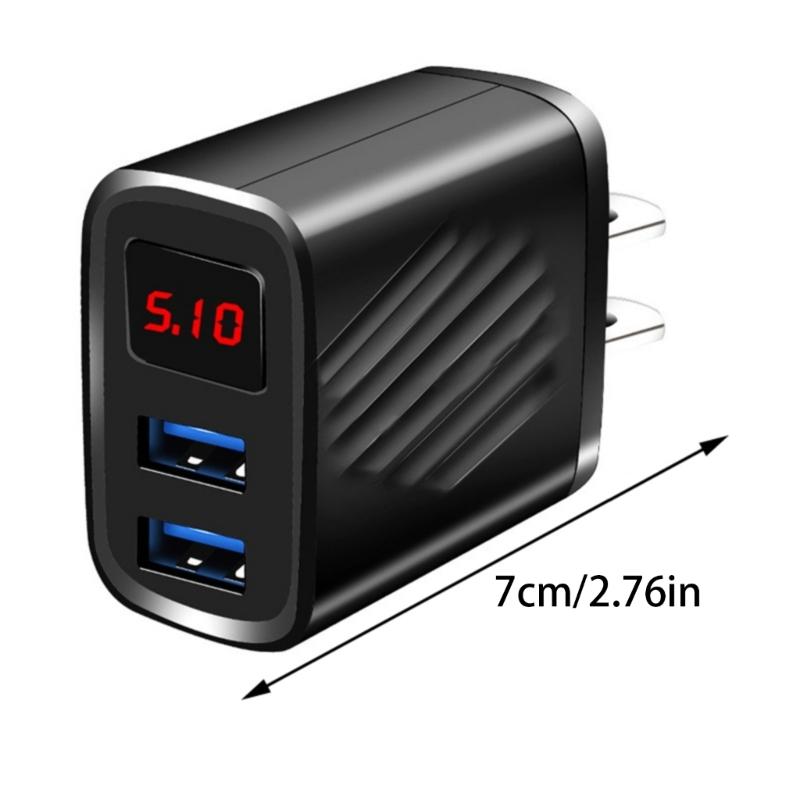 18W Fast Charging USB Charger Digital Display Quick Charging Adapter Cellphone Wall Charger Adapter Fast Charging