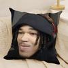 Plaqueboymax meme Pillow Case Natural Linen DoubleSided Printing Sofa Home Decor Cushion Cover