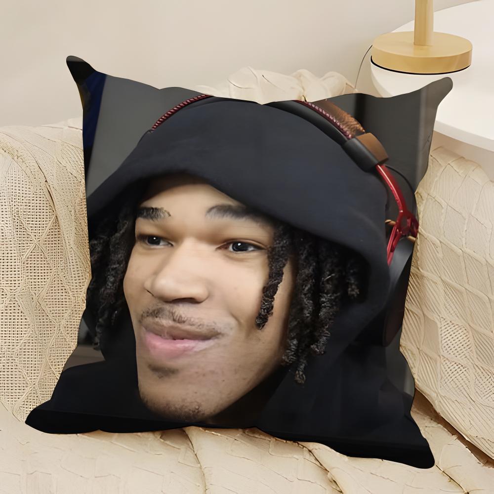 Plaqueboymax meme Pillow Case Natural Linen DoubleSided Printing Sofa Home Decor Cushion Cover