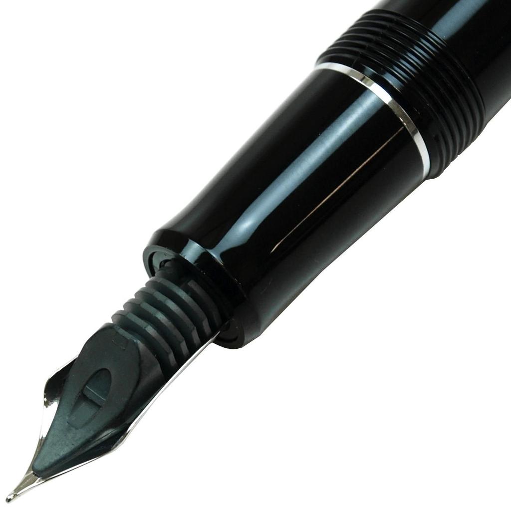 Pilot Custom Heritage 91 Fountain Black Body Pen, F-nib, (FKVH-1MR-BF)
