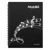 Black Music Folder, Music Score File, A4 Size, 30 Sheets, 60 Pages, Band File, Music Storage and Organization, for Band, Piano Practice, Concerts, Pre