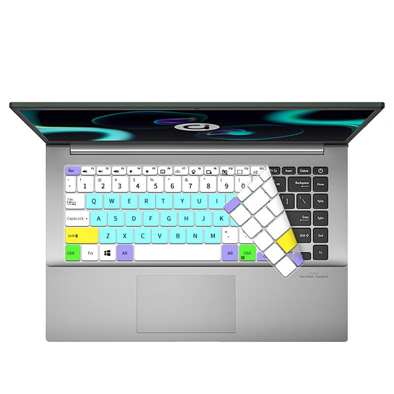 14 Zoll HP Tastaturabdeckung Schutzhülle Tastaturaufkleber Mehrfarbig Weiches Silikon