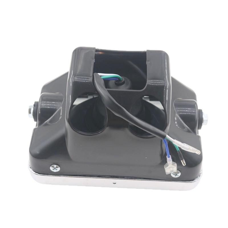 GS125 Super Bright Suzuki King Motorcycle Headlight Assembly with Square Bulb Design