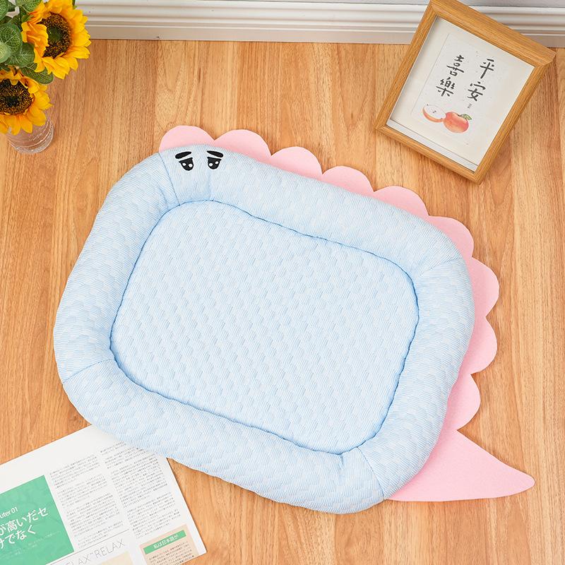Kennel Dinosaur Series Cool Cushion Soft Cool Cushion Dog Cushion Teddy Small Dog Summer Breathable Pet Bed