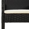 Vidaxl 9-Cz. Garden Furniture Set With Cushions, Black PE Rattan