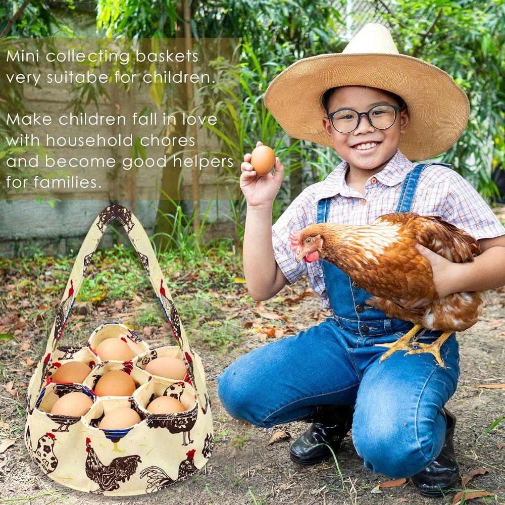 Portable Eggs Gathering Bags Soft Easter Egg Collector Funny Eggs Collecting Basket  Garden