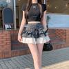 Dot Short Puff Skirt Lace Mini Cake Skirt Fashion Flounce Short Skirt  Streetwear