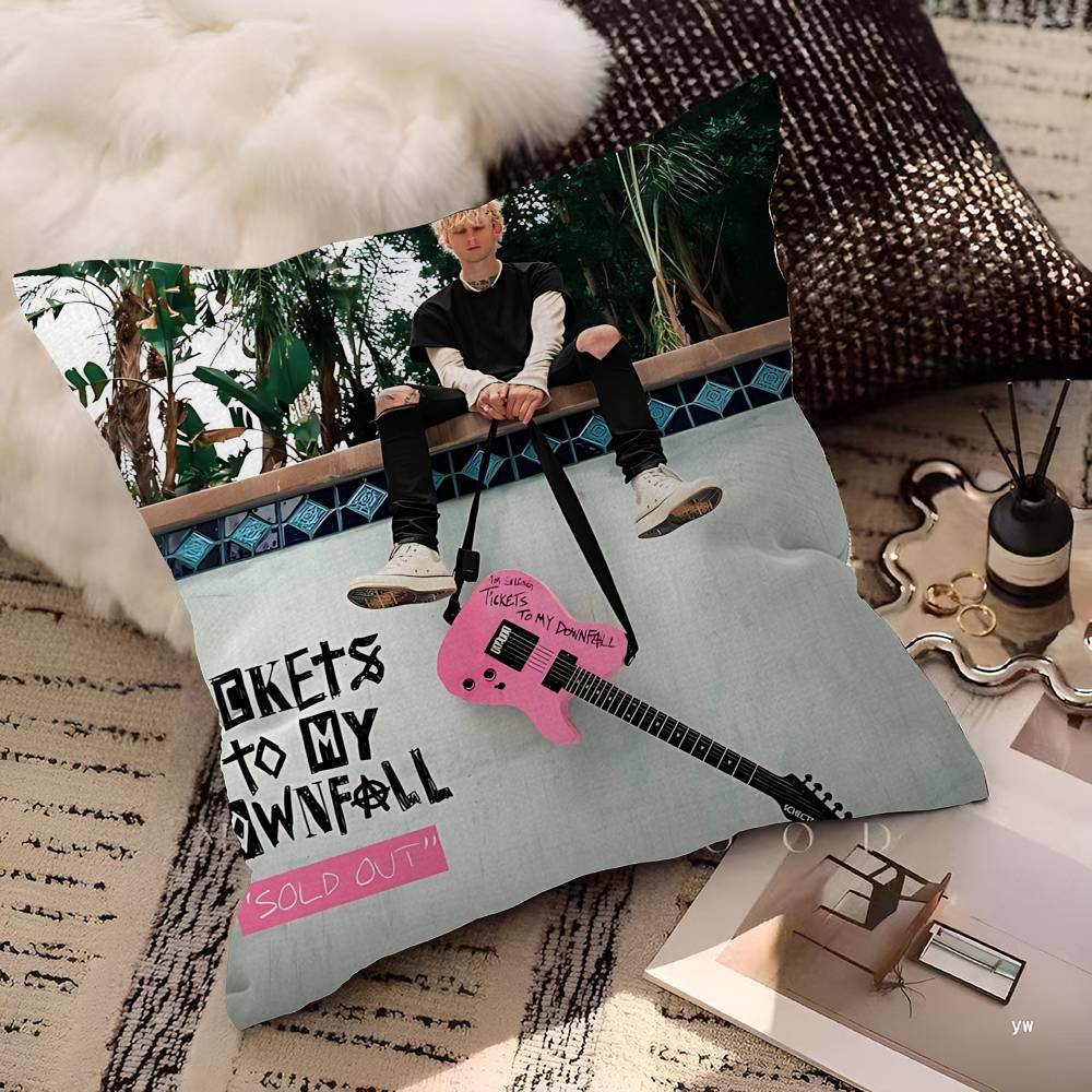M-Machine Gun Kelly-y Pillow Cover for Bedroom Room and Living Room Sofa Decorative Cushion Cover