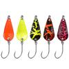 5pcs Spinner Spoon Fishing Lure Trout Bait Artificial Bait Hard Bait Wobbler for Trout Bass Perch