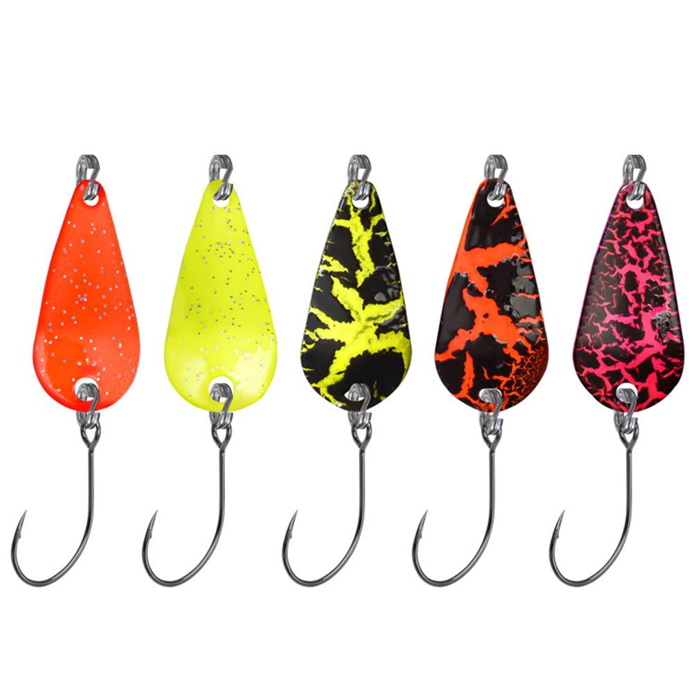 5pcs Spinner Spoon Fishing Lure Trout Bait Artificial Bait Hard Bait Wobbler for Trout Bass Perch